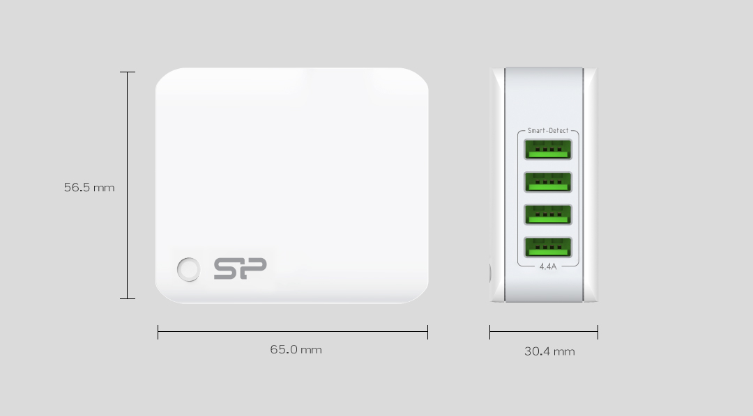 หัวชาร์จ Silicon Power Dual Port USB
